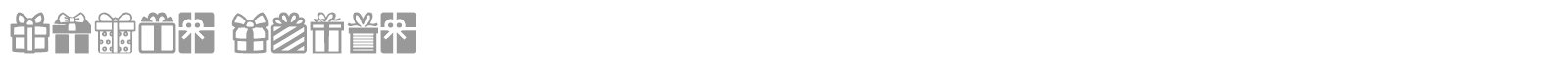 Gifts Icons font preview